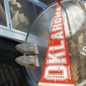 Vintage OKLAHOMA U Sooners PENNANT BANNER Flag